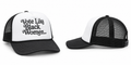 Black and White Trucker
