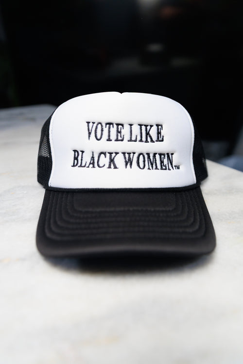 Black and White Trucker